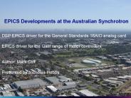 EPICS Developments at the Australian Synchrotron