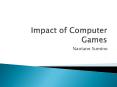 Impact of Computer Games PowerPoint PPT Presentation