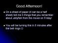 Good Afternoon! PowerPoint PPT Presentation