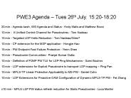 PWE3 WG Document Status