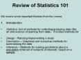 Review%20of%20Statistics%20101 PowerPoint PPT Presentation