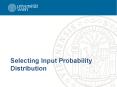 Selecting Input Probability Distribution PowerPoint PPT Presentation