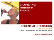 CHAPTER 16: Inference in Practice