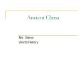 Ancient China PowerPoint PPT Presentation