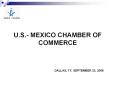 U.S.- MEXICO CHAMBER OF COMMERCE PowerPoint PPT Presentation