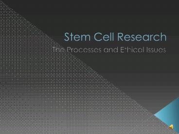 Stem Cell Research
