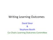 Writing Learning Outcomes