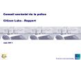 Conseil sectoriel de la police  Citizen Labs - Rapport PowerPoint PPT Presentation