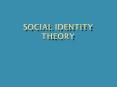 Social Identity Theory PowerPoint PPT Presentation
