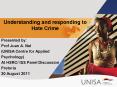 Understanding and responding to Hate Crime PowerPoint PPT Presentation