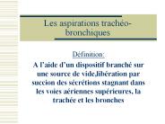 Les aspirations trach