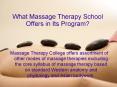 Facts About Massage Therapy Programs PowerPoint PPT Presentation