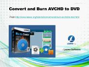 Convert and Burn AVCHD to DVD