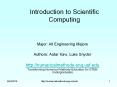 Introduction%20to%20Scientific%20Computing PowerPoint PPT Presentation