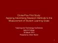 ClickerPlus Pilot Study: Applying Advertising Research Methods to the Measurement of Student Learning Goals PowerPoint PPT Presentation