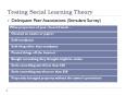 Testing Social Learning Theory PowerPoint PPT Presentation