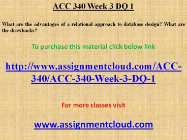 ACC 340 Week 3 DQ 1