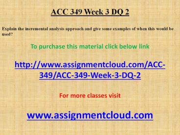 ACC 349 Week 3 DQ 2