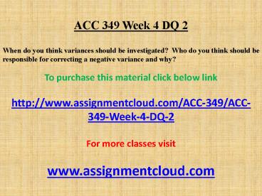 ACC 349 Week 4 DQ 2
