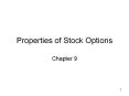 Properties of Stock Options PowerPoint PPT Presentation