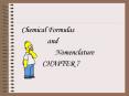 Chemical Formulas PowerPoint PPT Presentation