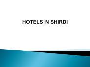 Hotels In Shirdi (1)