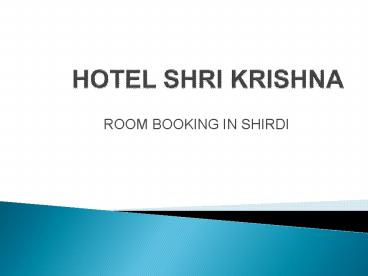 Shirdi Room Booking