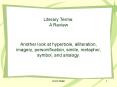 Literary Terms: PowerPoint PPT Presentation