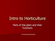 Intro to Horticulture