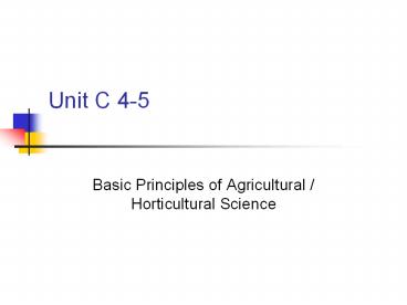 Unit C 4-5