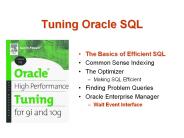 Tuning Oracle SQL