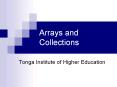 Arrays and Collections PowerPoint PPT Presentation