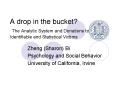 A drop in the bucket? The Analytic System and Donations to Identifiable and Statistical Victims PowerPoint PPT Presentation