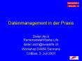 Datenmanagement in der Praxis PowerPoint PPT Presentation