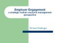 Employer Engagement a strategic human resource management perspective PowerPoint PPT Presentation