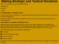 Making Strategic and Tactical Decisions PowerPoint PPT Presentation