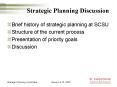 Strategic Planning Discussion PowerPoint PPT Presentation
