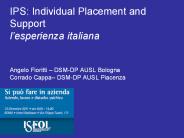IPS: Individual Placement and Support l