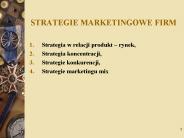 STRATEGIE MARKETINGOWE FIRM