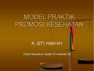 MODEL PRAKTIK PROMOSI KESEHATAN