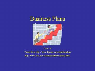 Business Plans
