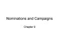 Nominations and Campaigns PowerPoint PPT Presentation