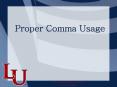Proper Comma Usage PowerPoint PPT Presentation