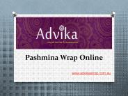 Pashmina Wrap Online Australia
