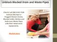 Unblock Blocked Drain and Waste Pipes PowerPoint PPT Presentation