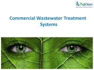 Commercial Wastewater Treatment Systems