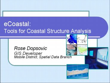 eCoastal: Tools for Coastal Structure Analysis