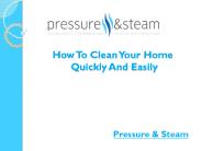 How To Clean Your Home Quickly And Easily
