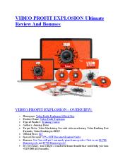 Video Profit Explosion review & massive +100 bonus items