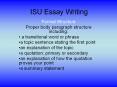 ISU Essay Writing PowerPoint PPT Presentation